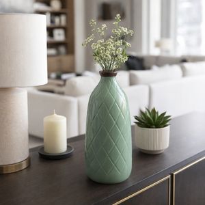 EMMONSFORD GREEN VASE 16 (IN) 2
