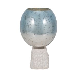 BRAEHAM BLUE CANDLE HOLDER 13 (IN) 1