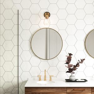 Villette 6'' Wide 1-Light Vanity Light - Satin Brass 5