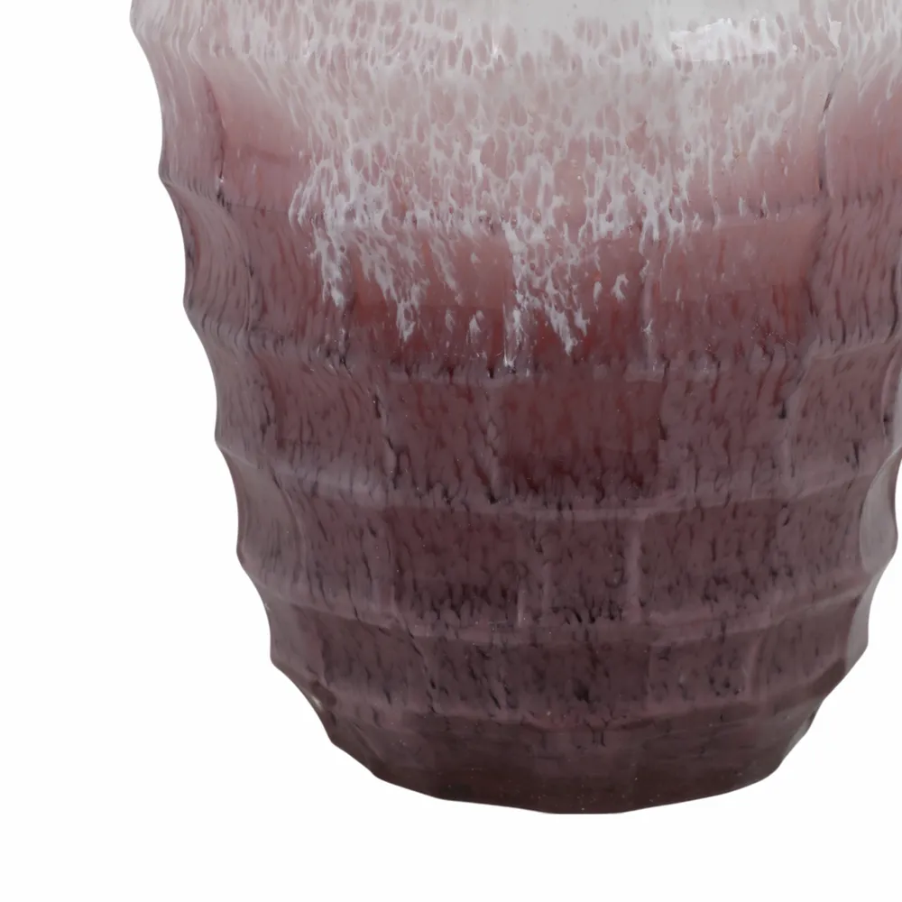 BRAMHOLM PINK GLASS VASE 16 (IN)