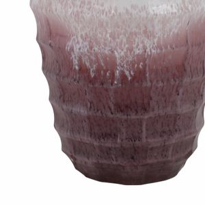 BRAMHOLM PINK GLASS VASE 16 (IN) 6
