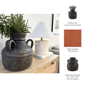 NOELWIND BLACK VASE 12 (IN) 10