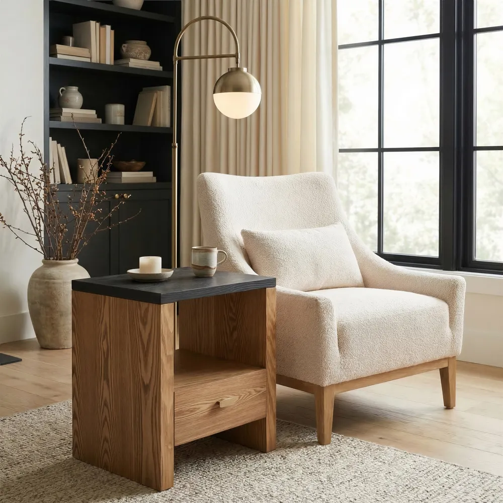 Natt Side Table Black
