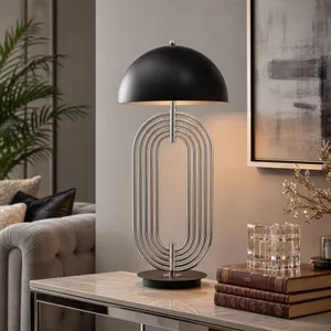 RUSHMORE SILVER LAMP 28 (IN) 6