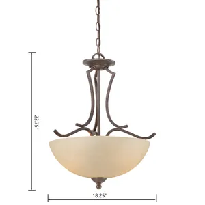 Triton 18.25'' Wide 2-Light Pendant - Sable Bronze 2