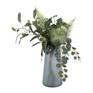 DIXONMORE BLUE GLASS VASE 12 (IN) 3