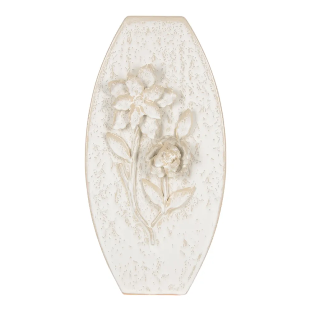 HAYESTON WHITE VASE 18 (IN)