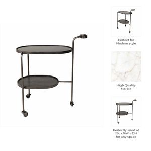 COLINOAK GRAY BAR CART 33 (IN) 9