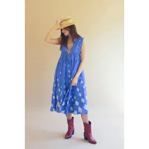 Fish Print Dress with Tie in Front 9
