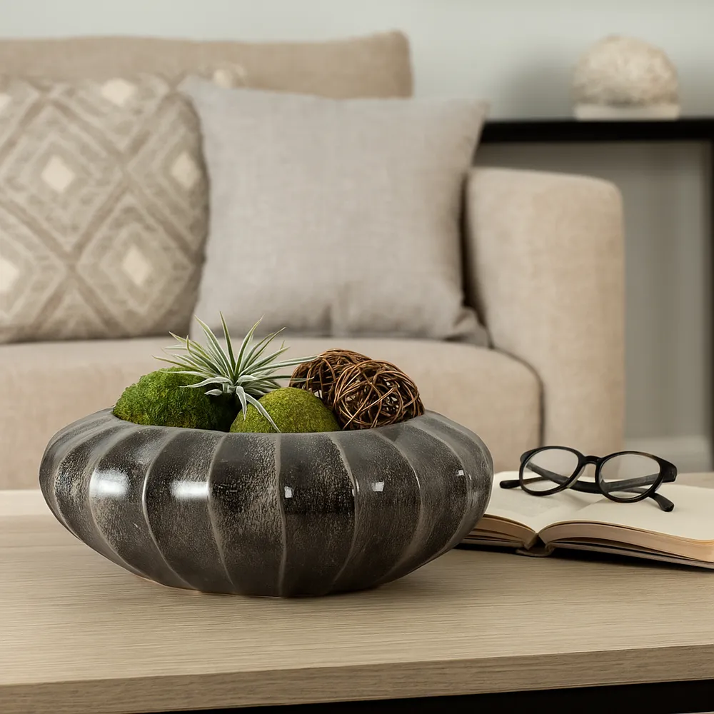 DORSETWOOD BLACK BOWL 7 (IN)
