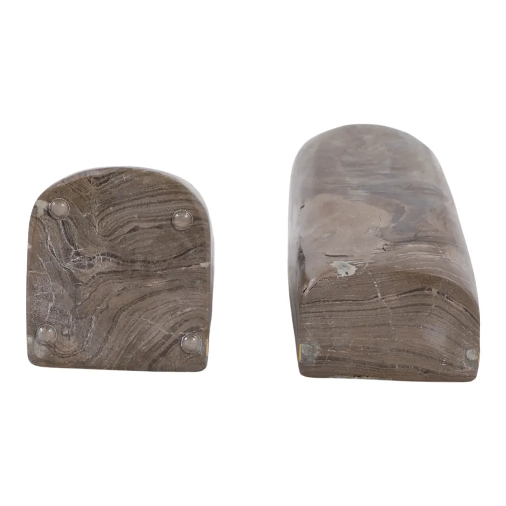 ROMANLAND SET OF 2 BROWN BOOKENDS 6 (IN)