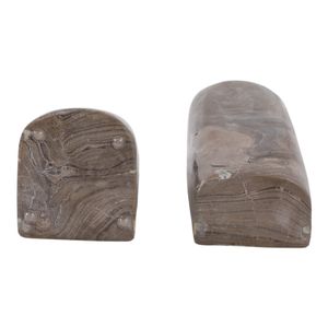 ROMANLAND SET OF 2 BROWN BOOKENDS 6 (IN) 6