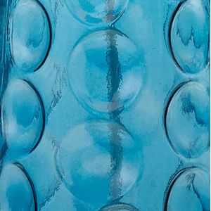 Hammered Glass 27'' High 1-Light Table Lamp - Blue 6