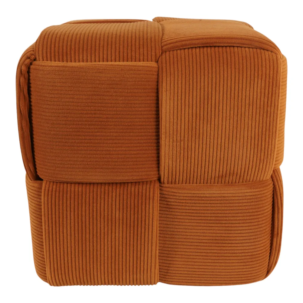 COREYBEACH BROWN OTTOMAN 15 (IN)