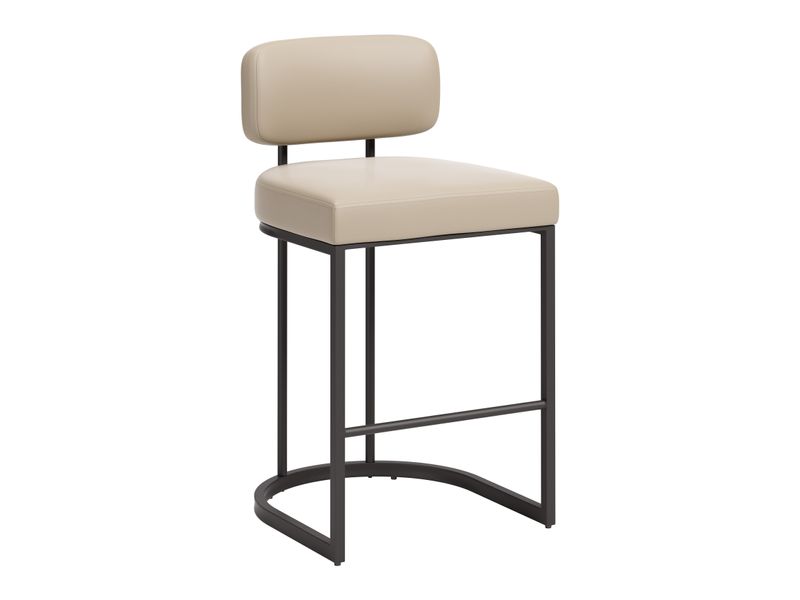 Velar Counter Stool Beige & Gray 7