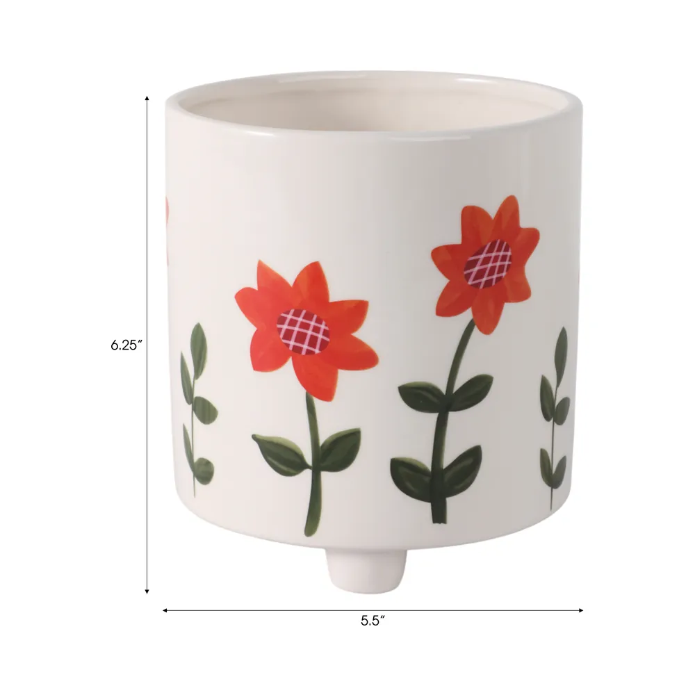 ALMAWAY WHITE PLANTER 6 (IN)