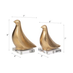DEWEYMILL SET OF 2 GOLD DECOR 8 (IN) 8
