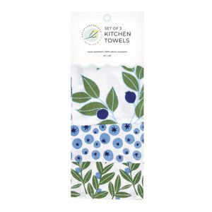 Blueberry Medley Cotton Kitchen Towels (Set of 3) 9