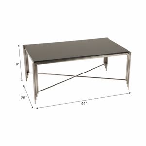 EDGEPORT GOLD COFFEE TABLE 19 (IN) 8