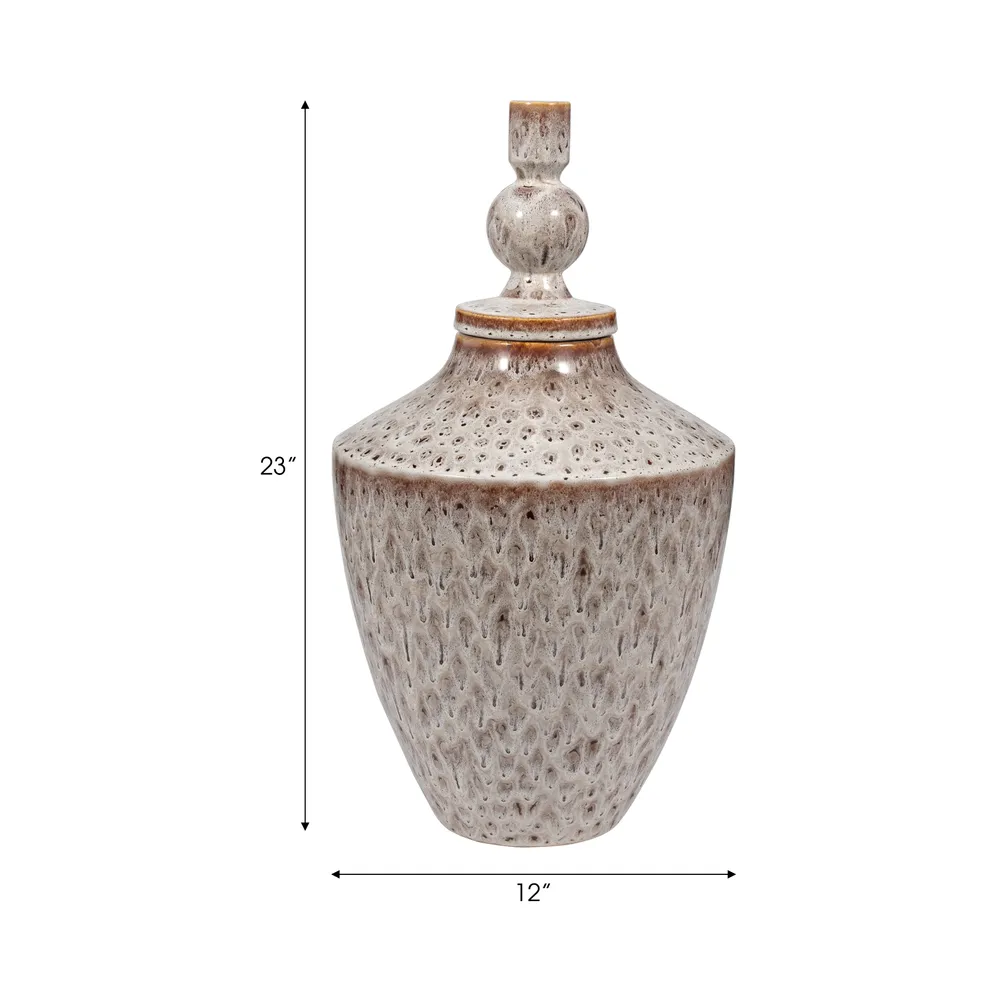 LINTONLAKE WHITE VASE 23 (IN)