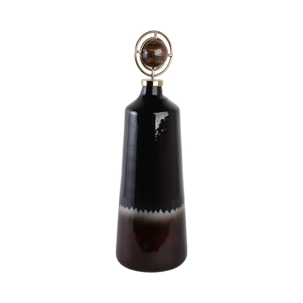 GRAYDONWIND BROWN GLASS VASE 26 (IN)