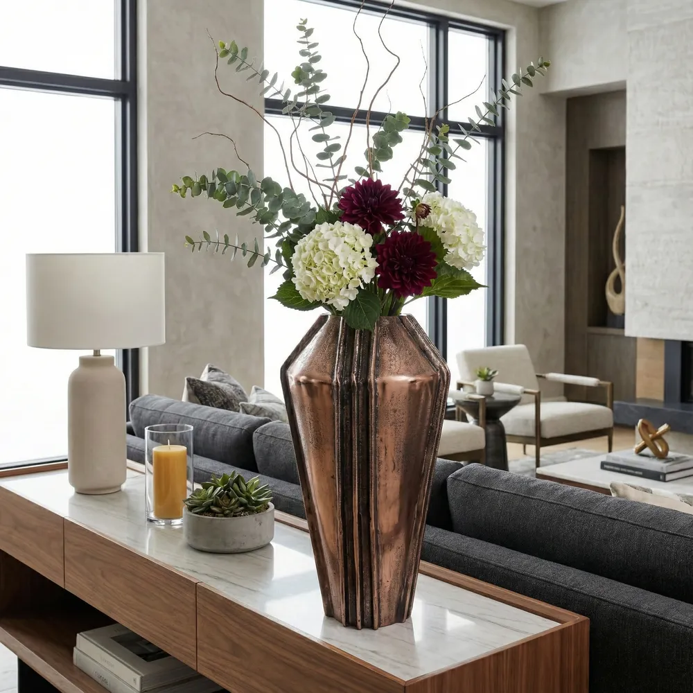 TILTONCROSS BRONZE VASE 17 (IN)