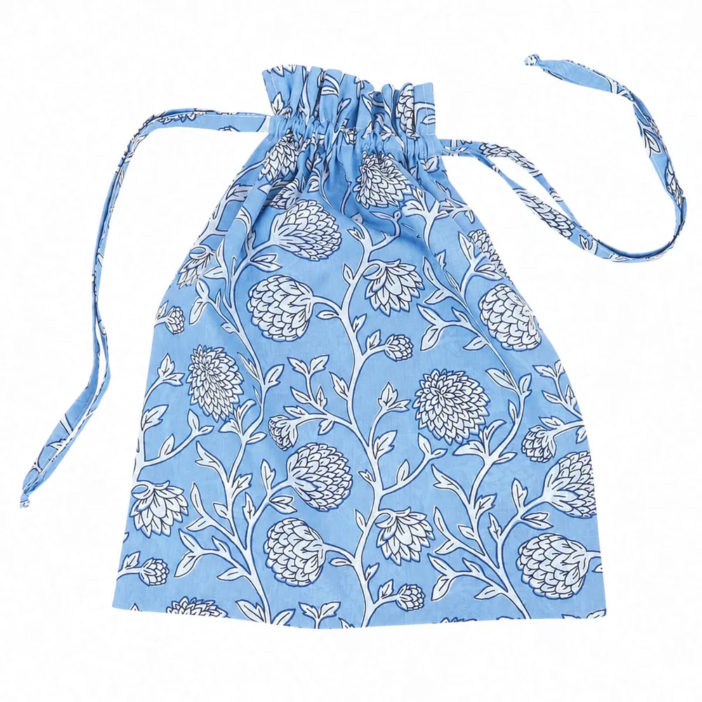 Ainsley Light Blue Cotton Night Shirt