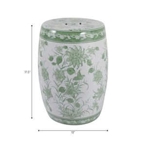 HUNTERDALE GREEN GARDEN STOOL 18 (IN) 9