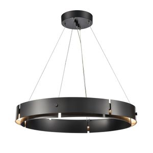 Fogelberg 26'' Wide Integrated LED Pendant - Matte Black 1
