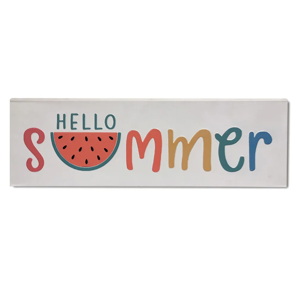 23-1/2" HELLO SUMMER PLAQUE