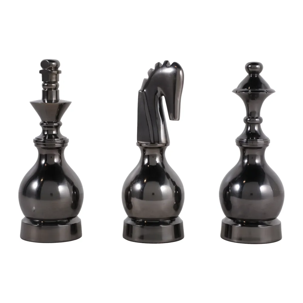 CASTONHOLM SET OF 3 SILVER DECOR 9 (IN)