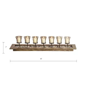 Firenza Candleholder Centerpiece - Natural 2
