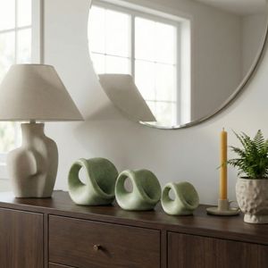 GARTONCREST SET OF 3 GREEN DECOR 5 (IN) 11