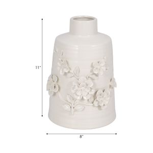 CLOVERVALE WHITE VASE 12 (IN) 9