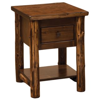 Headwaters One Drawer Nightstand with Shelf - Coffee