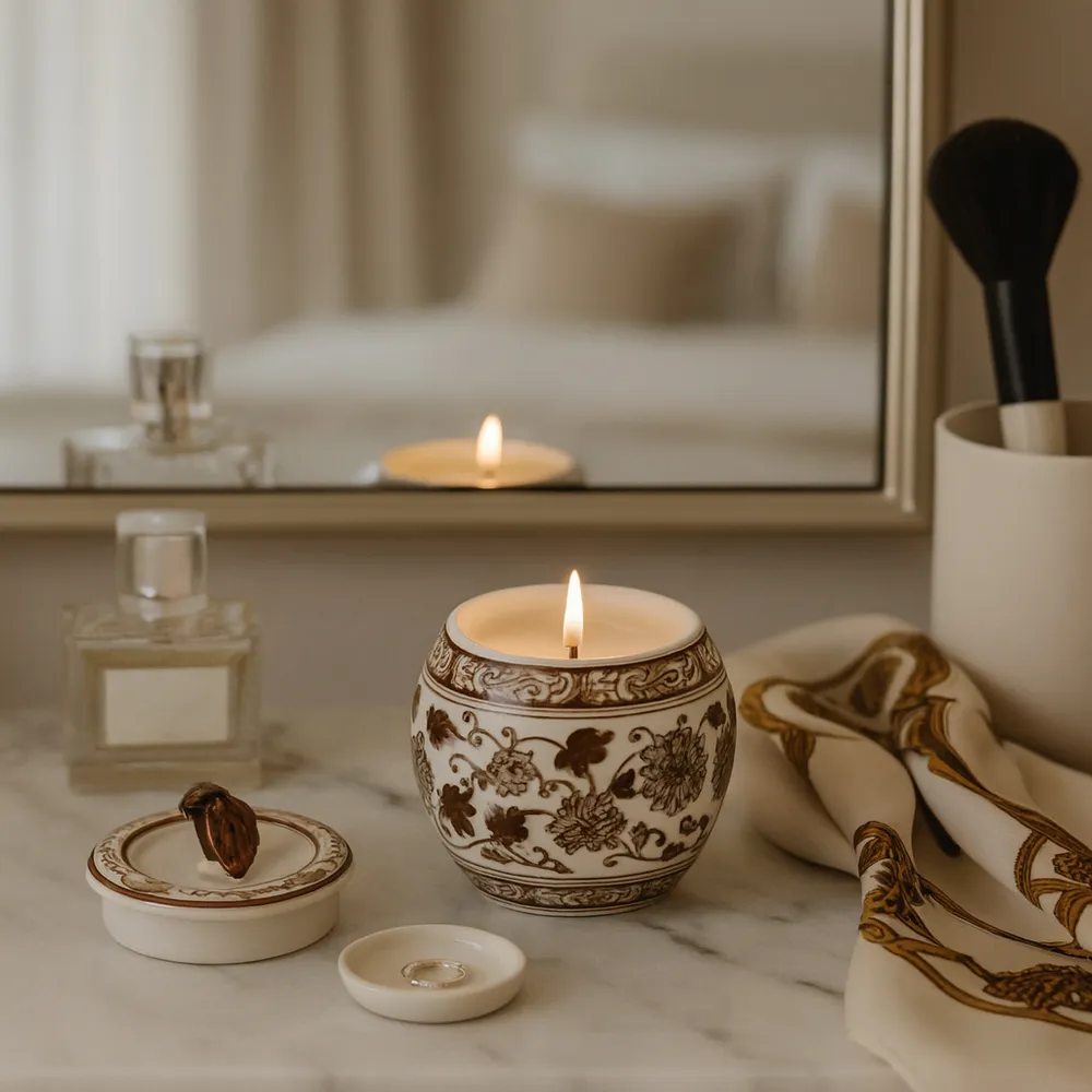 STORMLAND BROWN CANDLE 5 (IN)