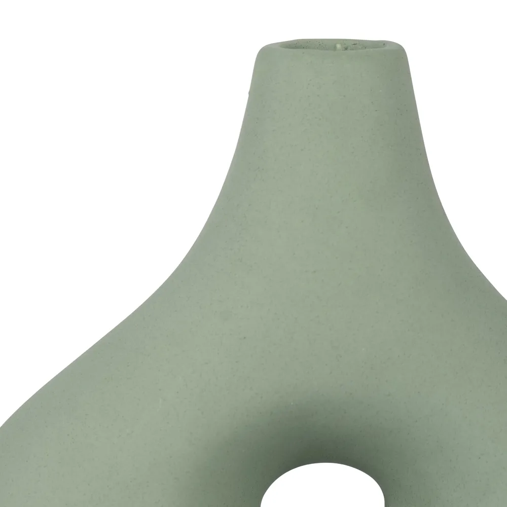HORTONCROSS GREEN VASE 7 (IN)