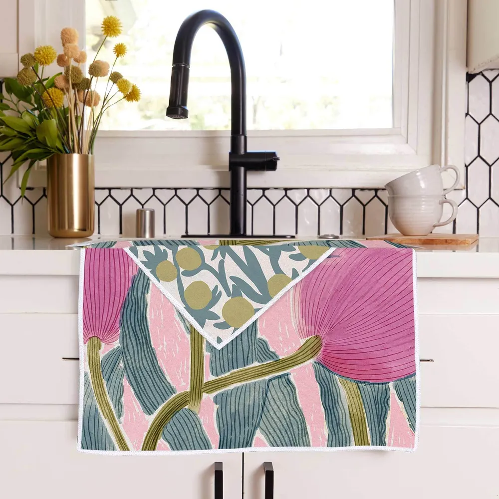 Tulip Blooms Eco Kitchen Tea Towel