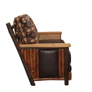 Hickory Log  Shenandoah Loveseat - Customer Fabric - Seat:  Fabric TBD;   Backrest:  Fabric TBD 6