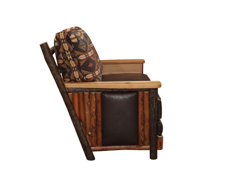 Hickory Log  Shenandoah Loveseat - Customer Fabric - Seat:  Fabric TBD;   Backrest:  Fabric TBD 6