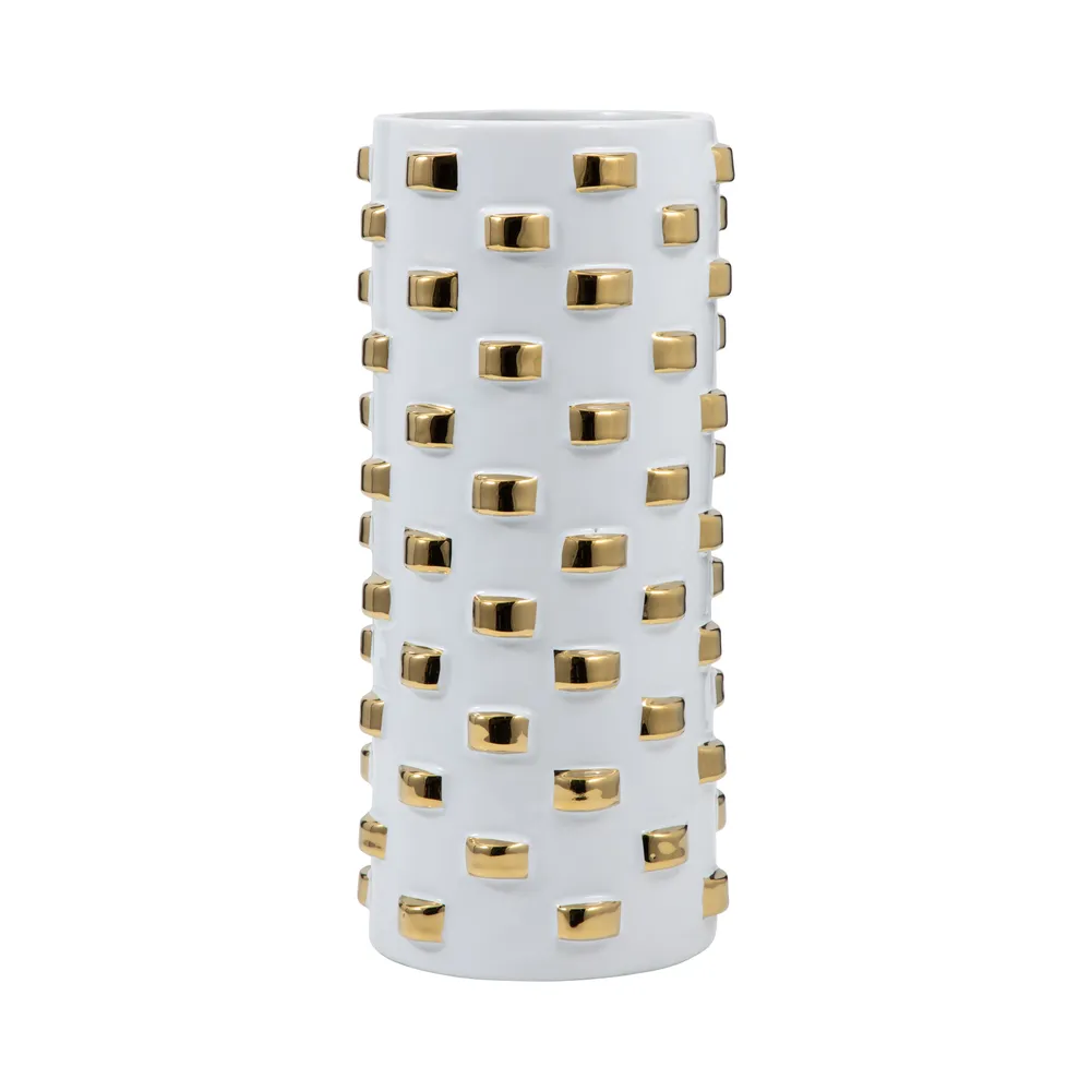 DASHCLIFF WHITE VASE 15 (IN)