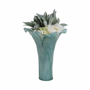 HARDENPORT BLUE GLASS VASE 15 (IN) 3