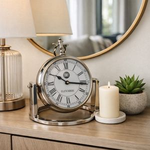 GROVERTON SILVER CLOCK 10 (IN) 2