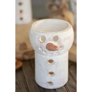 Clay Snowman Luminary 2