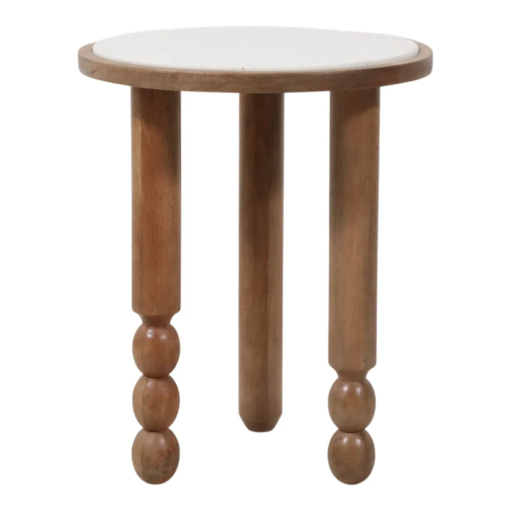 BELLWORTH WHITE TABLE 23 (IN)