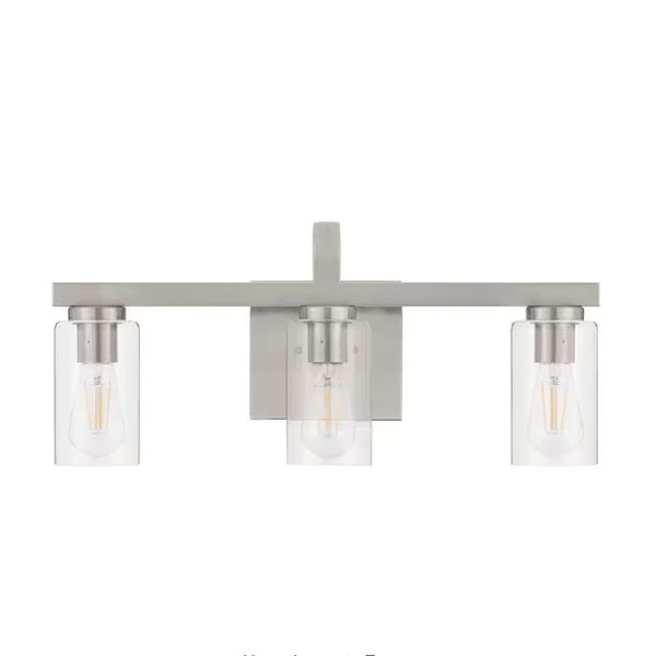 Melina 22'' Wide 3-Light Vanity Light - Brushed Nickel