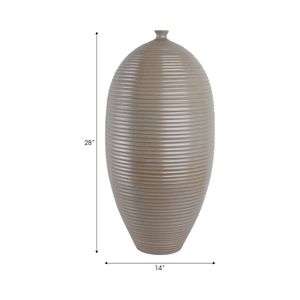 CANTONWIND BEIGE VASE 28 (IN) 10
