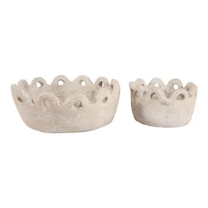 CALEBROOK SET OF 2 IVORY BOWLS 6 (IN) 3