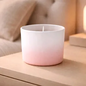 Watermelon Faded Paint Glass Wax Candle 4.4x3.2in 1