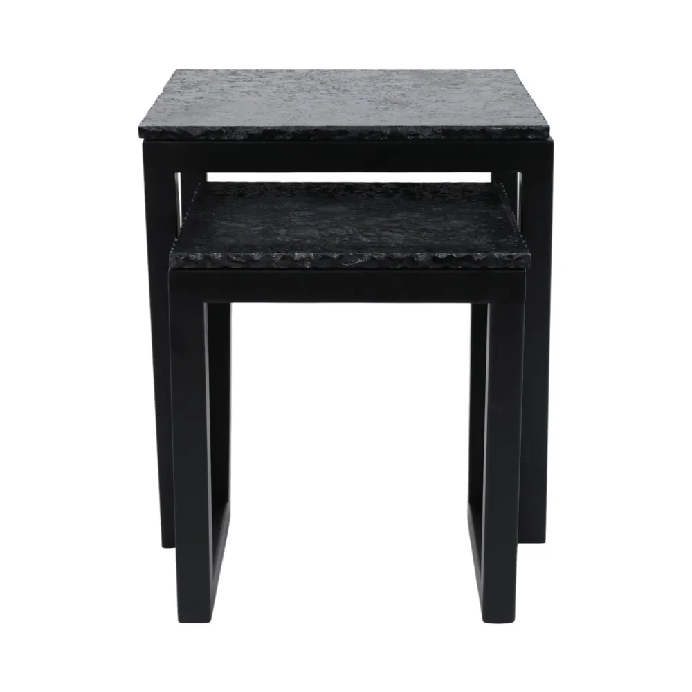 DRAKECLIFF SET OF 2 BLACK TABLE 23 (IN)